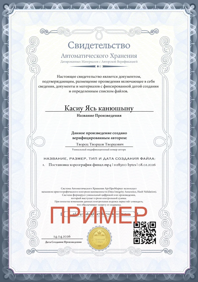 Как защитить свое авторское право: Зачем нужен сертификат автоматического хранения ArtPro.market